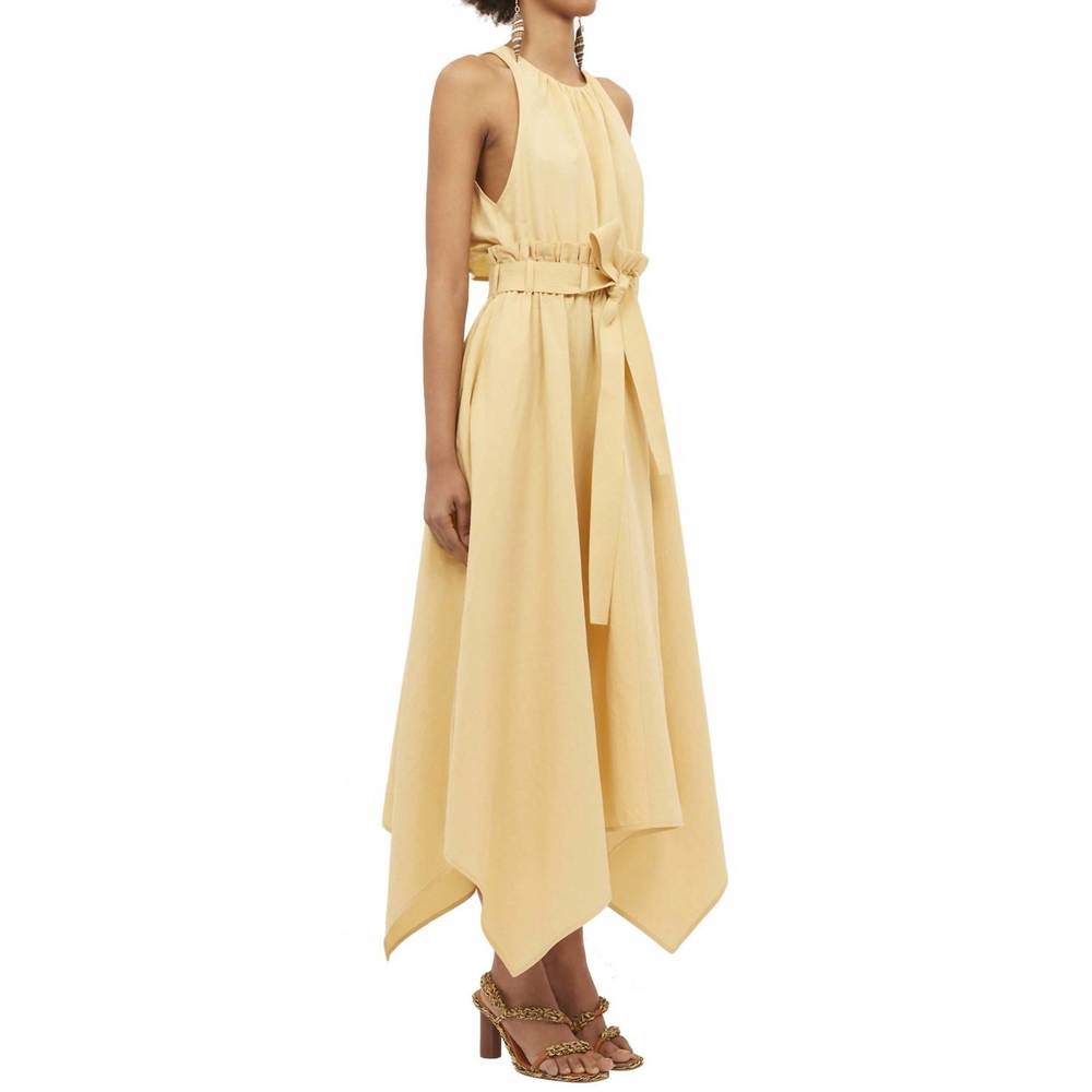 NEW ULLA JOHNSON farah dress in dune - Picture 2 of 5